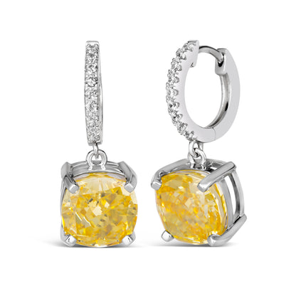 Bauble Drop 4 Carat Cushion Earrings