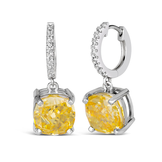 Bauble Drop Earrings in Canary Yellow