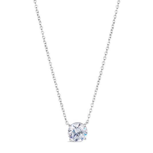 Just Like A Diamond 2 Carat Solitaire Necklace