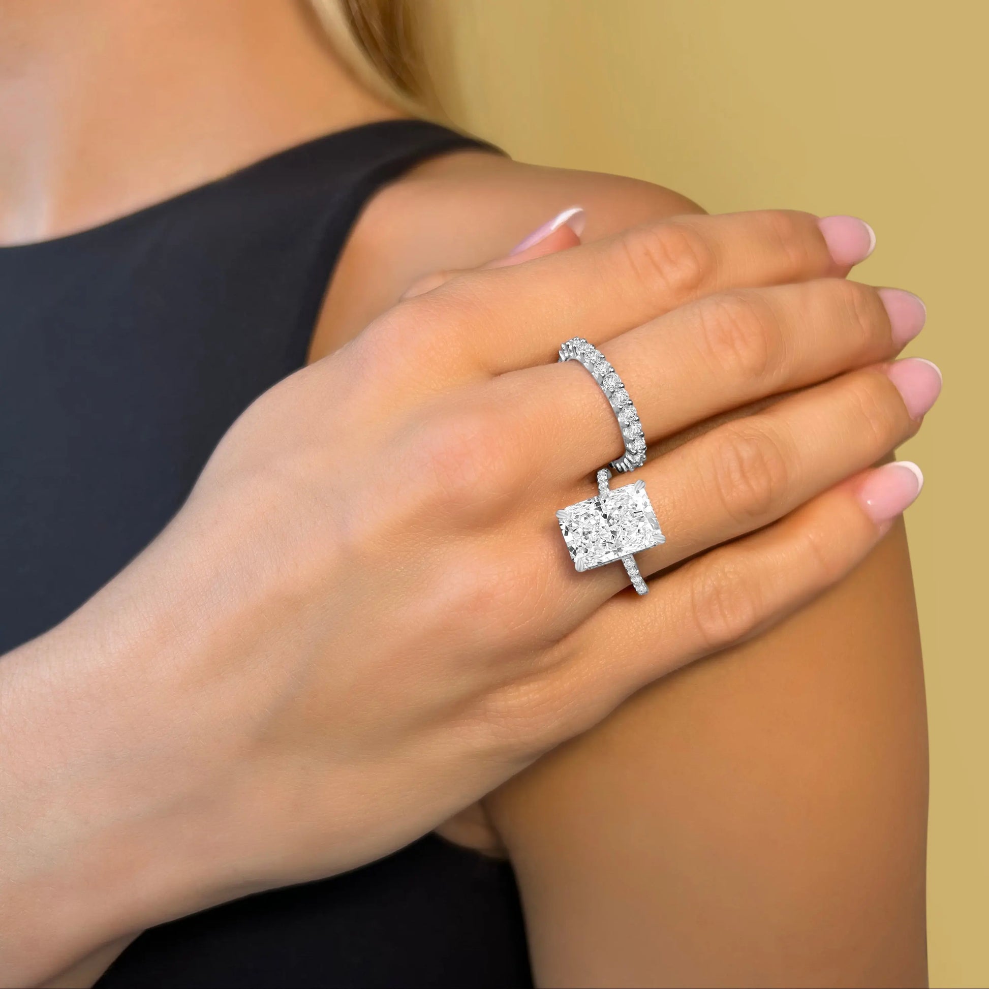 Angelina 6 Carat Radiant Cut Ring Anna Zuckerman