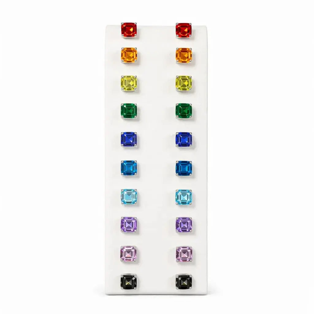 Starburst Asscher Cut Studs Anna Zuckerman