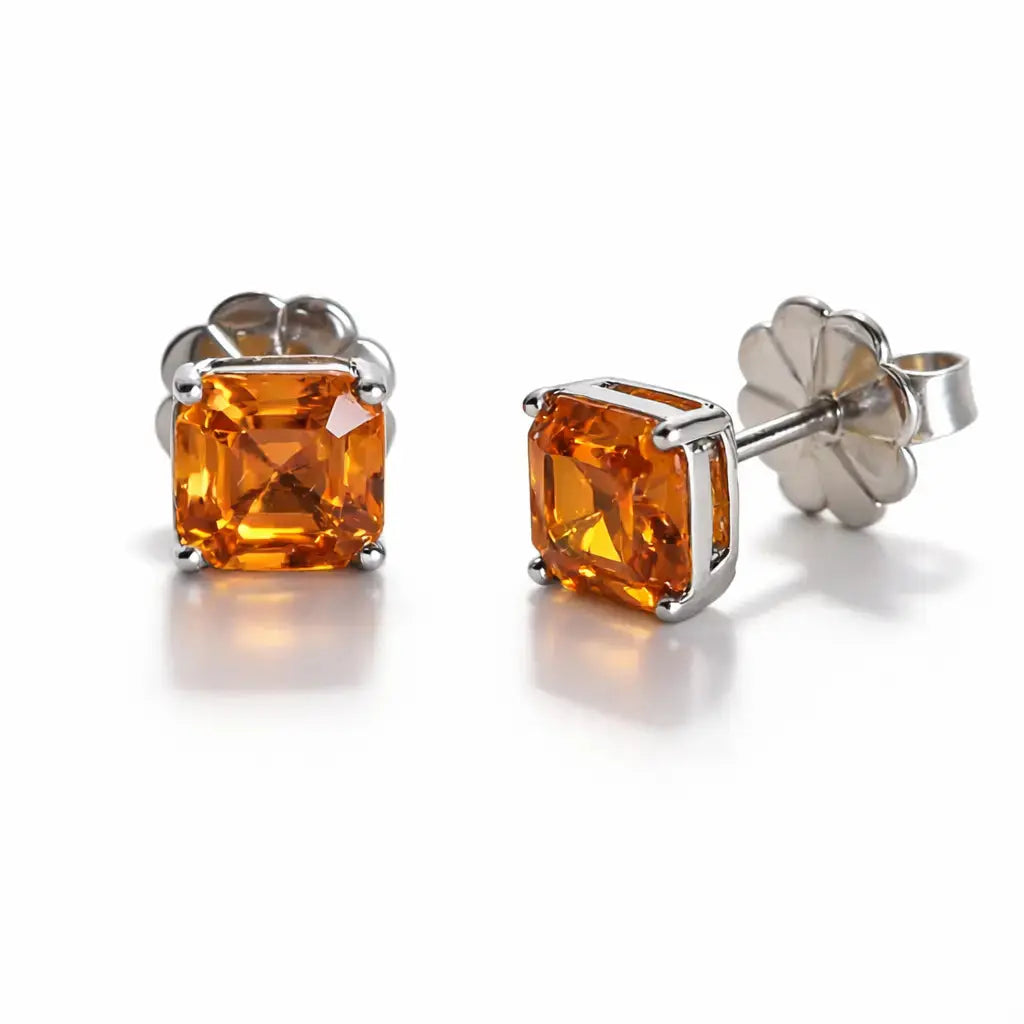 Starburst Asscher Cut Studs Anna Zuckerman