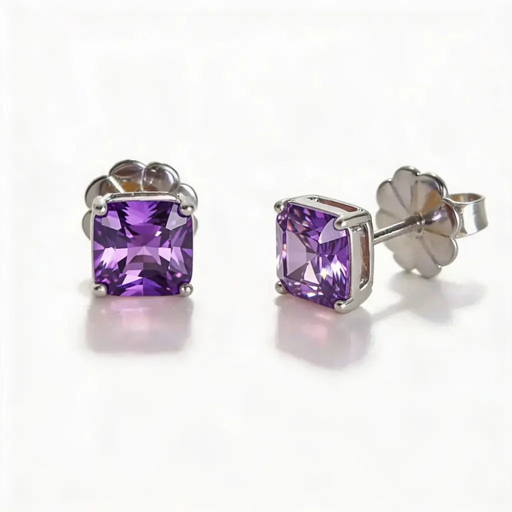 Starburst Asscher Cut Studs Anna Zuckerman