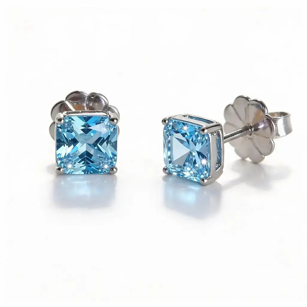 Starburst Asscher Cut Studs Anna Zuckerman