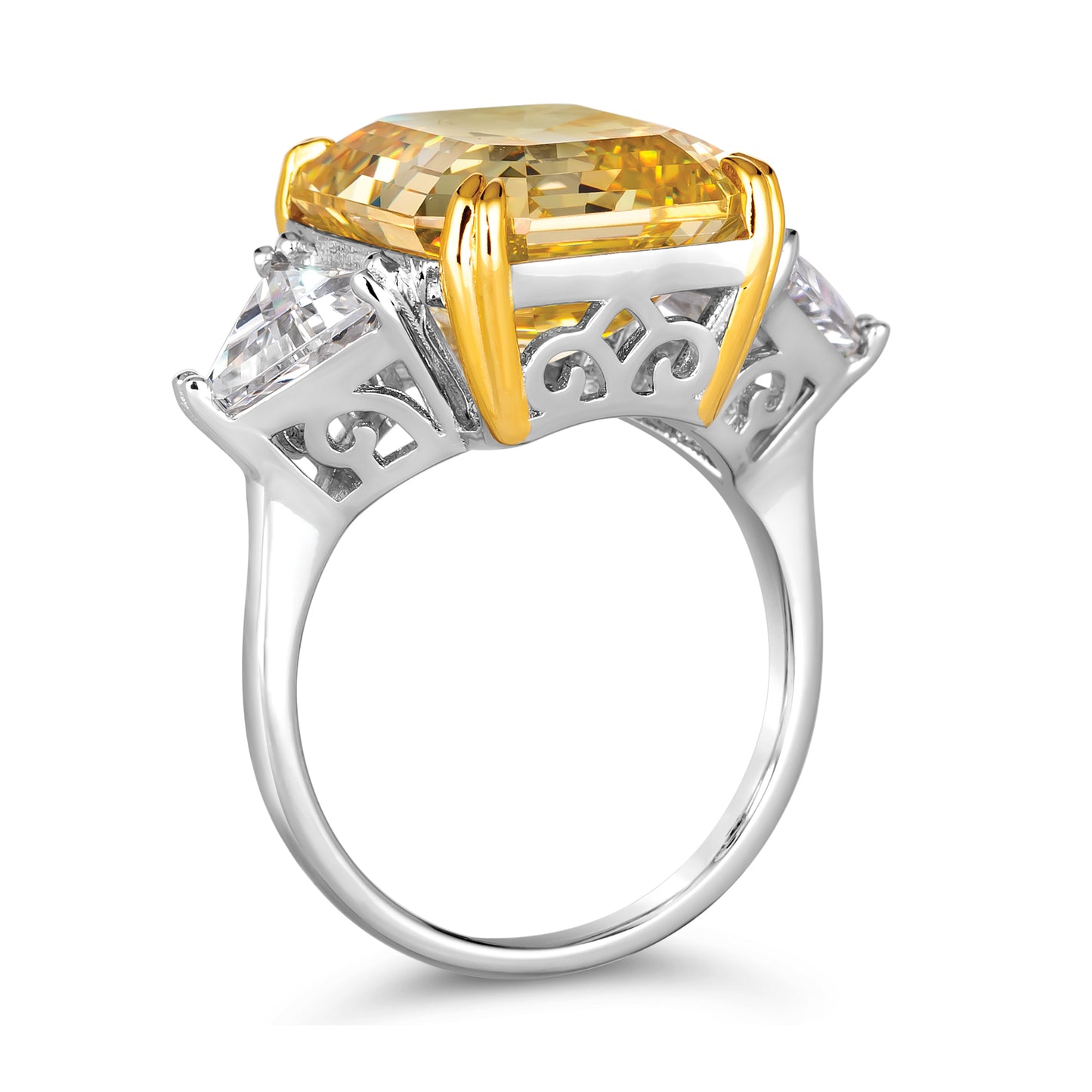 Malibu 10 Carat Canary Yellow Ring