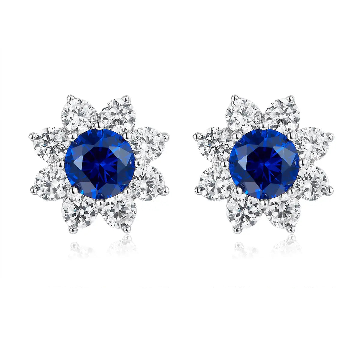 Astoria Earrings in Blue Sapphire Anna Zuckerman