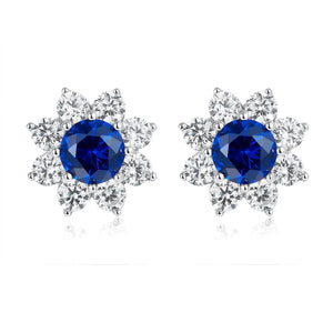 Astoria Earrings in Blue Sapphire Anna Zuckerman