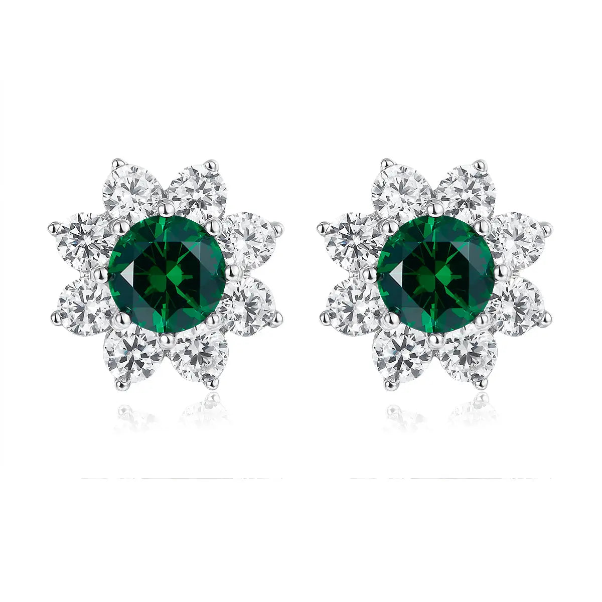 Astoria Earrings in Emerald Anna Zuckerman
