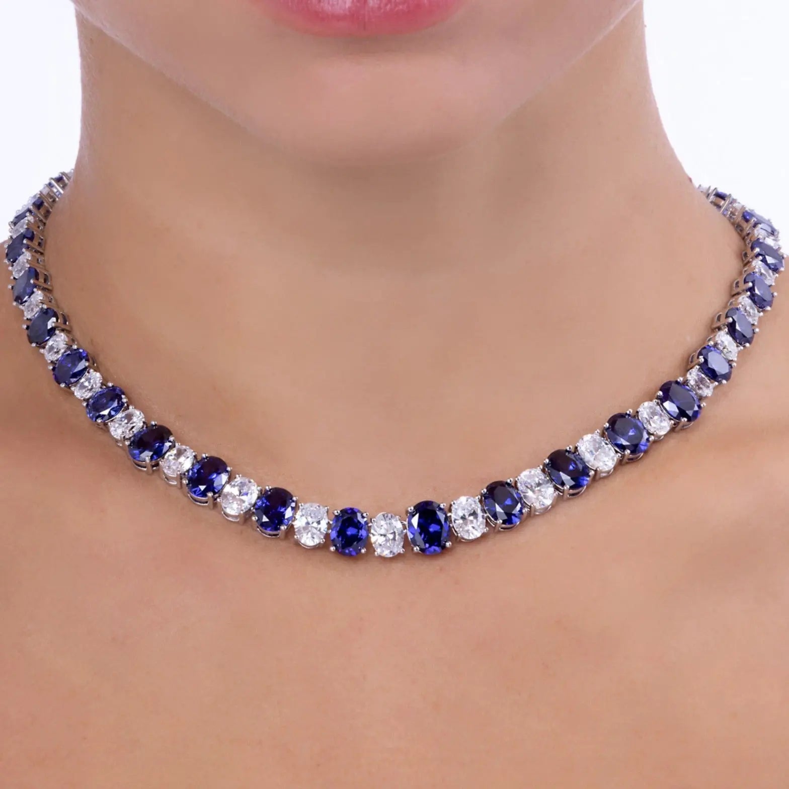 Azure Majesty Sapphire Necklace - Anna Zuckerman