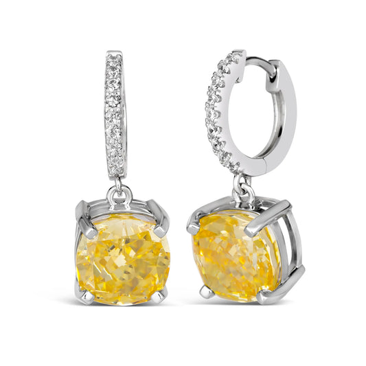 Bauble Drop Earrings in Canary Yellow Anna Zuckerman
