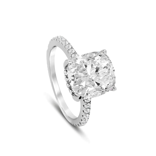 Becca Cushion Cut 4.50 Carat Ring Anna Zuckerman