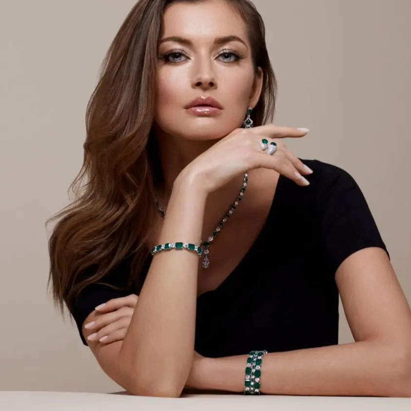 Belfast Emerald Tennis Bracelet Anna Zuckerman