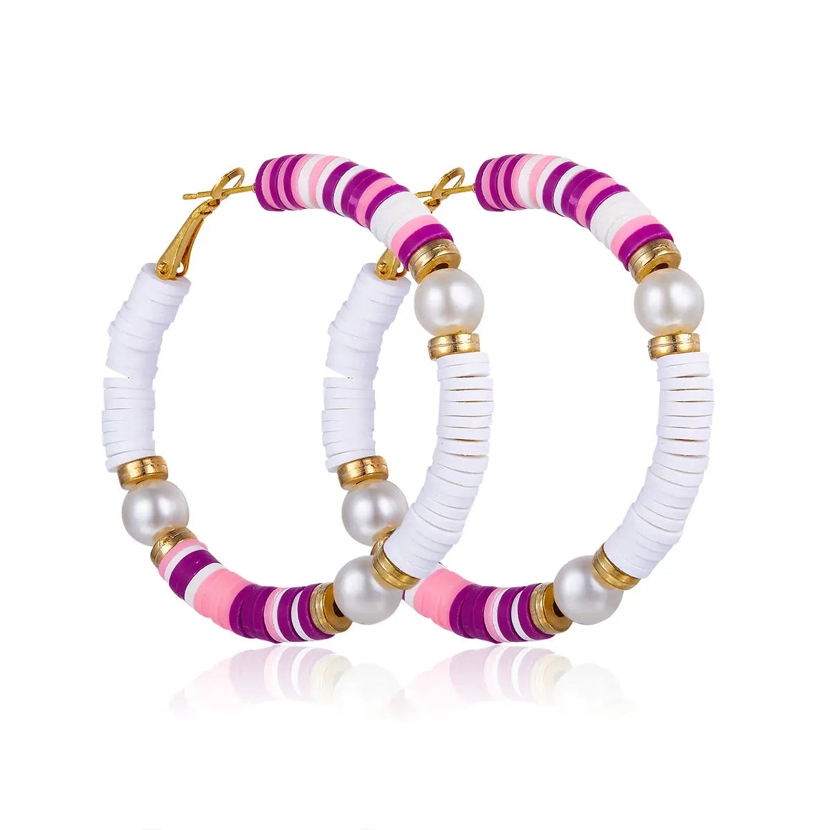 Berry Pearl Hoops Anna Zuckerman