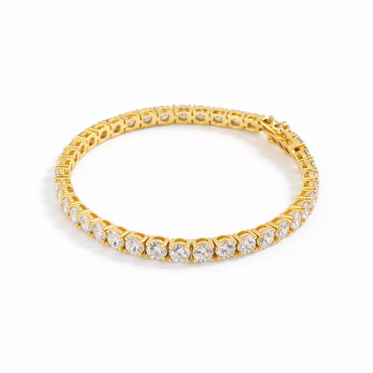Bethenny Frankel 10 Carat Just Like Diamonds Bracelet In Yellow Gold Anna Zuckerman