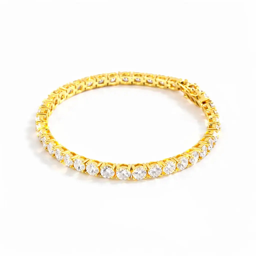 Bethenny Frankel 10 Carat Just Like Diamonds Bracelet In Yellow Gold Anna Zuckerman