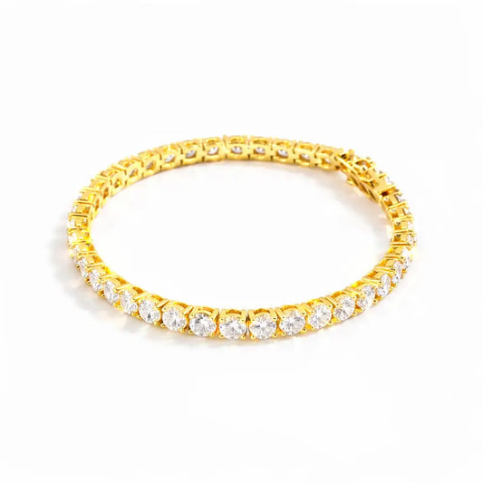 Bethenny Frankel 10 Carat Just Like Diamonds Bracelet In Yellow Gold Anna Zuckerman