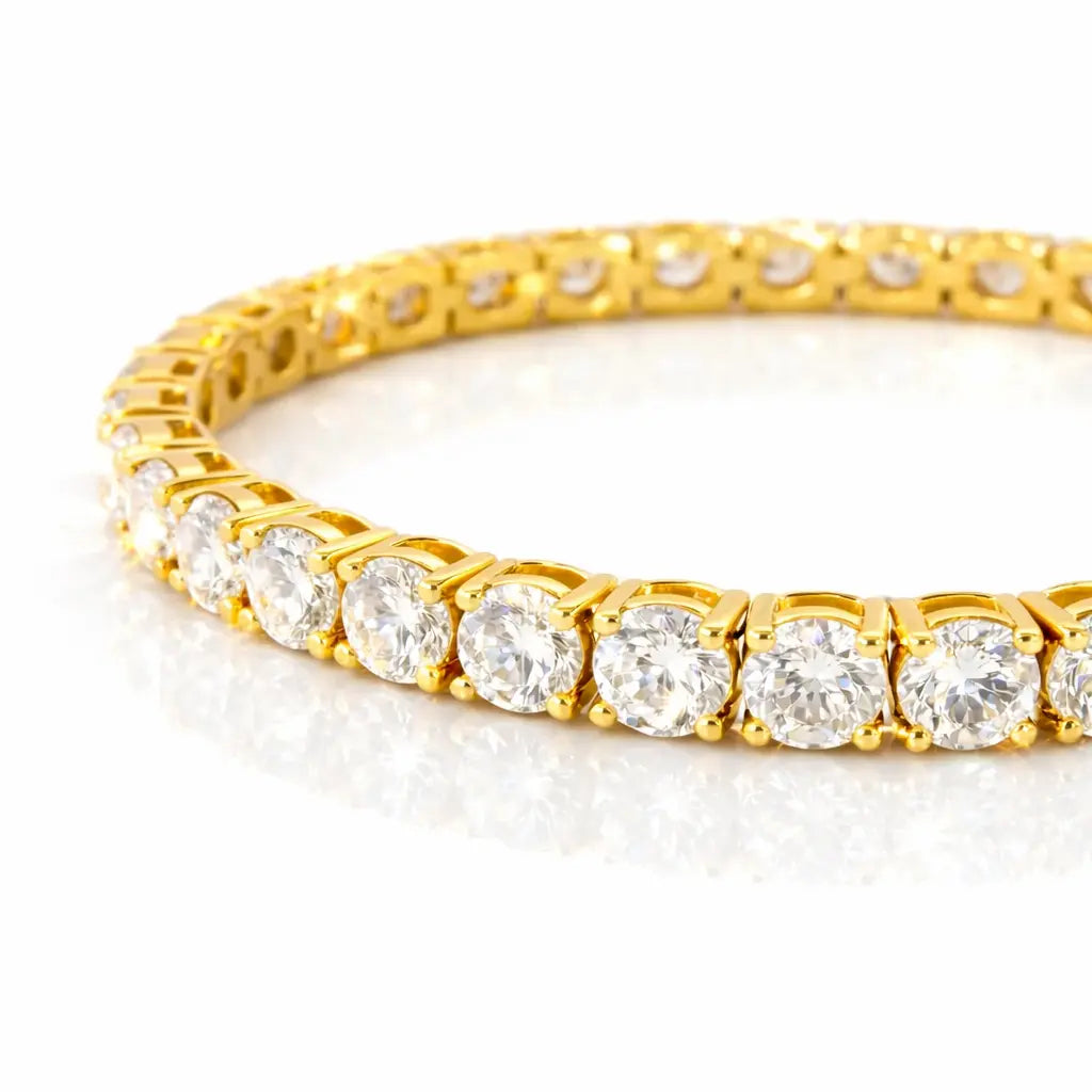 Bethenny Frankel 10 Carat Just Like Diamonds Bracelet In Yellow Gold Anna Zuckerman