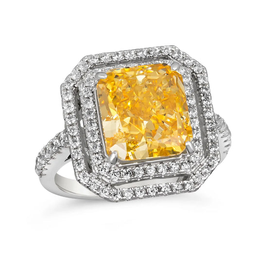 Bijou d'Amour 5 Carat Ring in Canary Yellow Anna Zuckerman