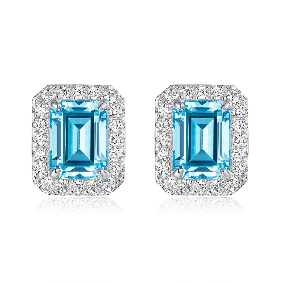 Biltmore Earrings in Aquamarine Anna Zuckerman