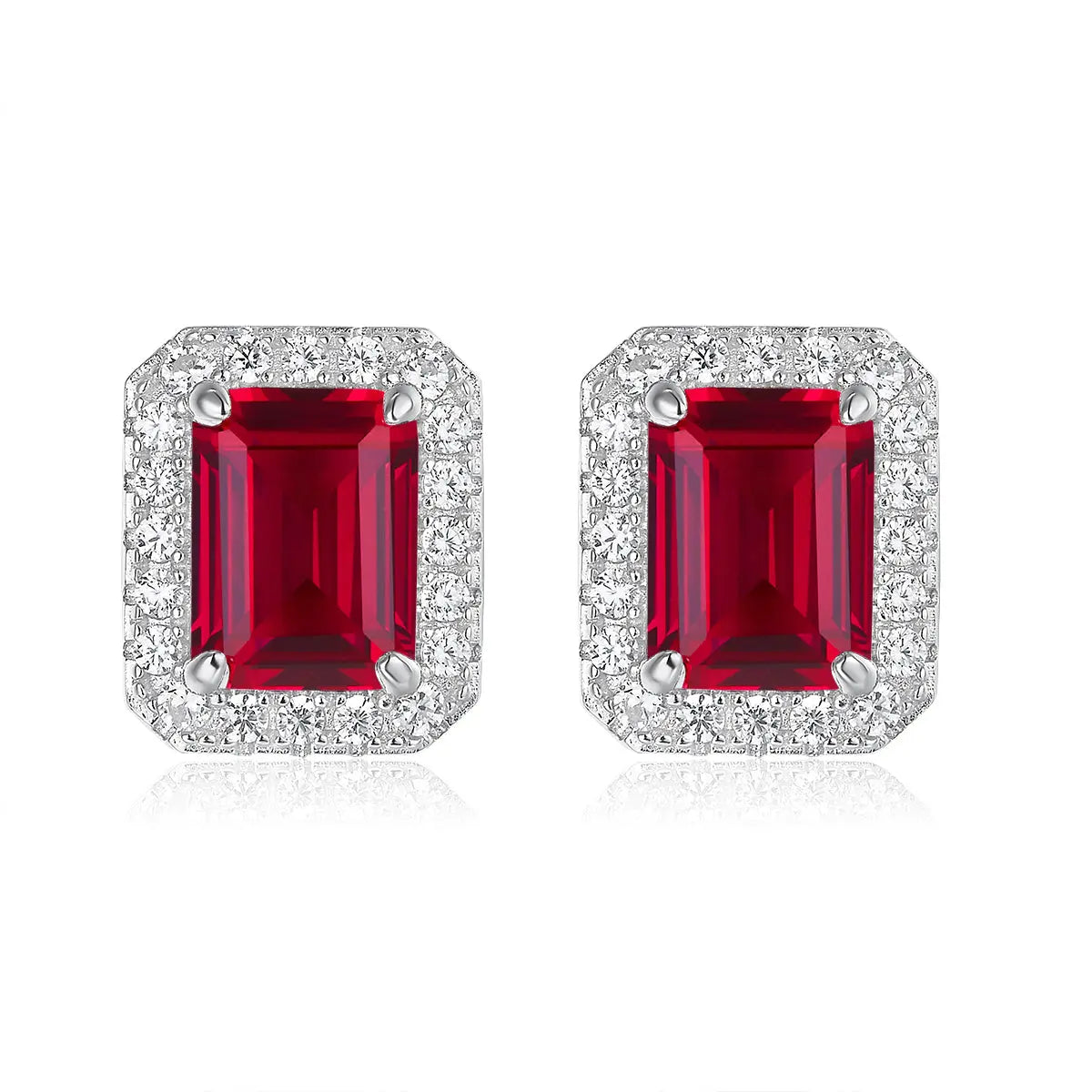Biltmore Earrings in Ruby Anna Zuckerman