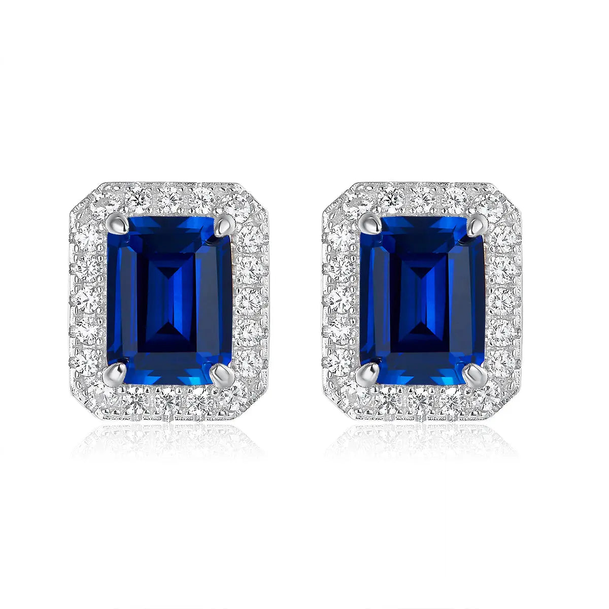 Biltmore Earrings in Sapphire Anna Zuckerman