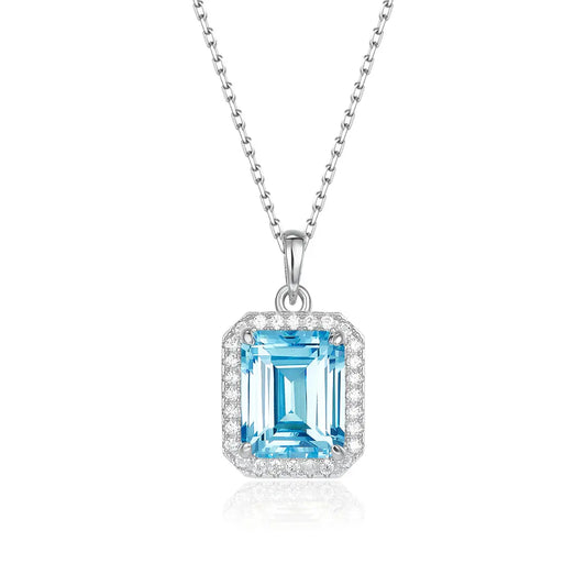 Biltmore Necklace in Aquamarine Anna Zuckerman