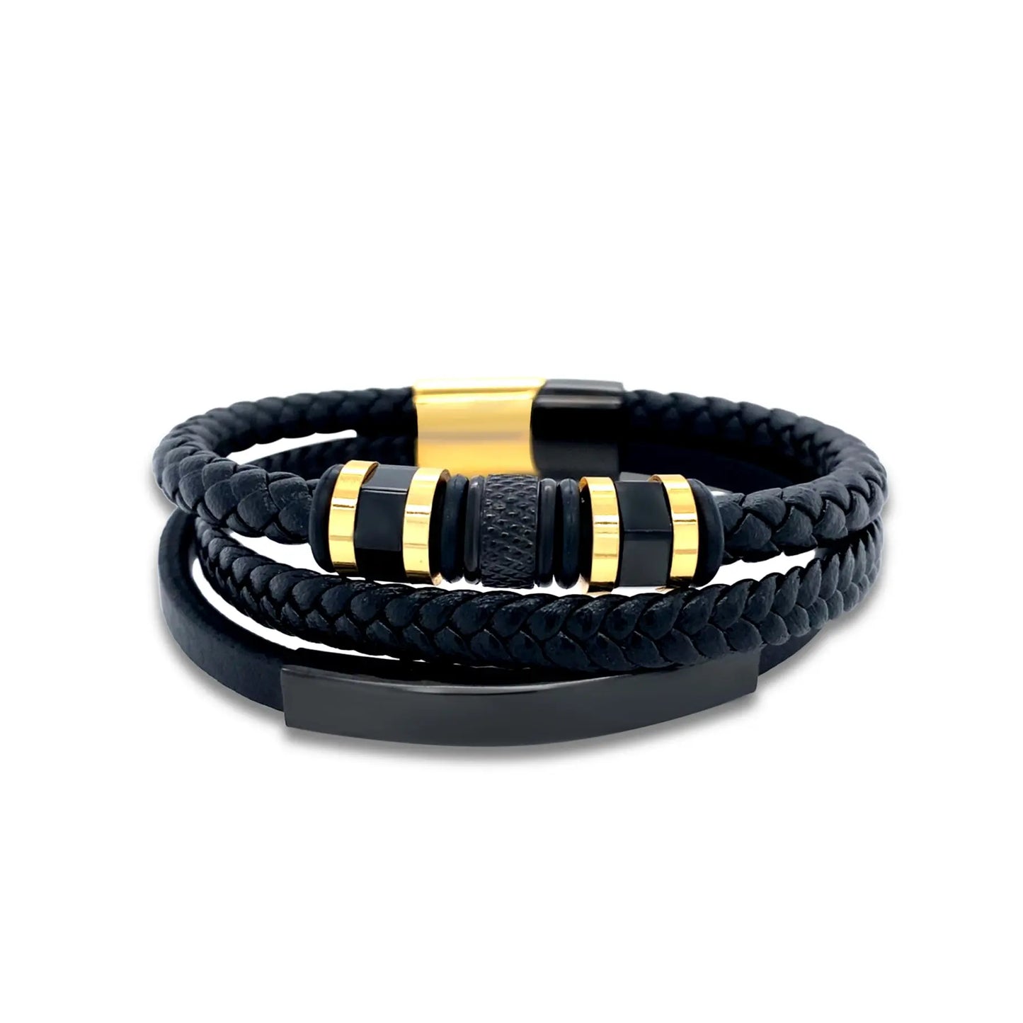 Bolton Stack in Noir/Gold Anna Zuckerman