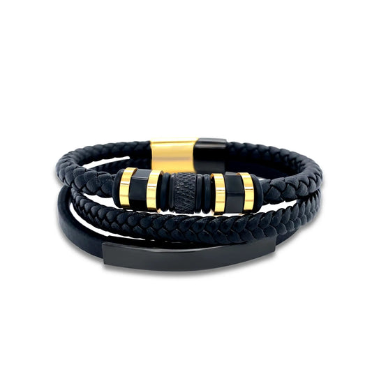 Bolton Stack in Noir/Gold Anna Zuckerman