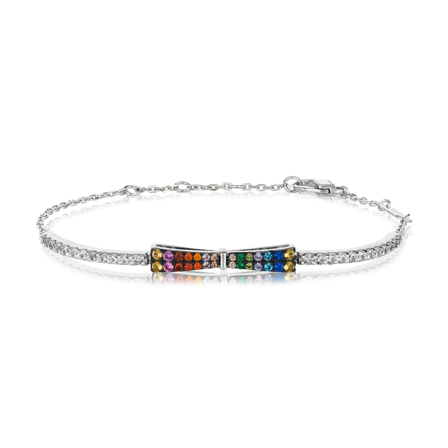 Bowtifully Chic Dainty Bracelet Multi Color Anna Zuckerman