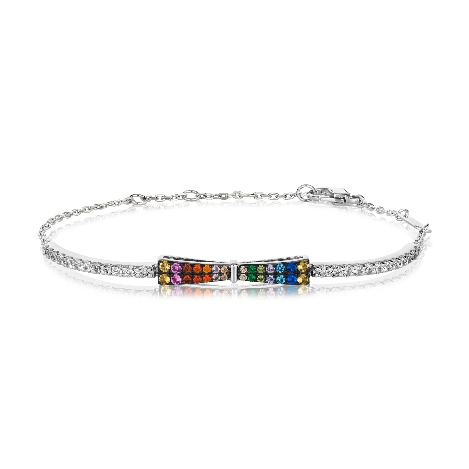 Bowtifully Chic Dainty Bracelet Multi Color Anna Zuckerman