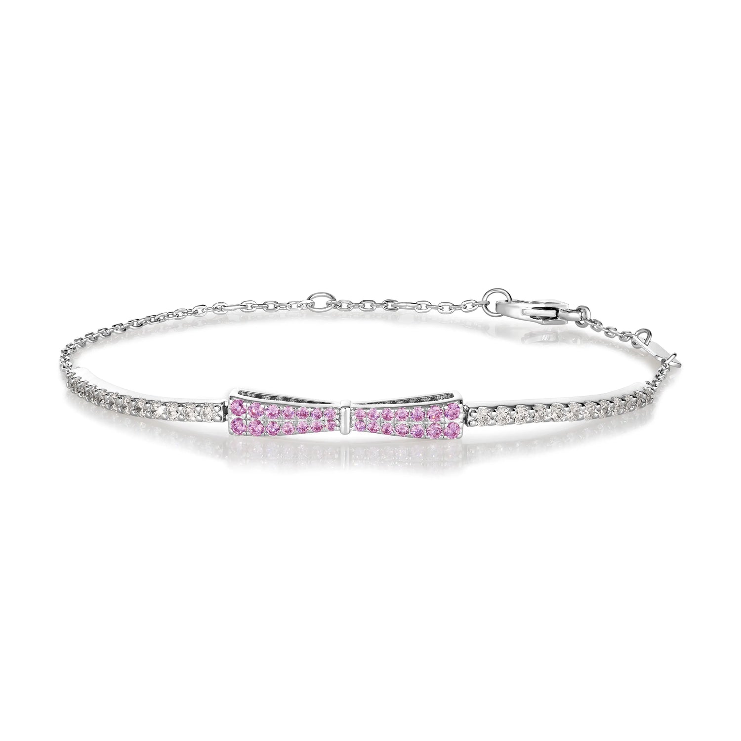 Bowtifully Chic Dainty Bracelet Pink Anna Zuckerman Retail