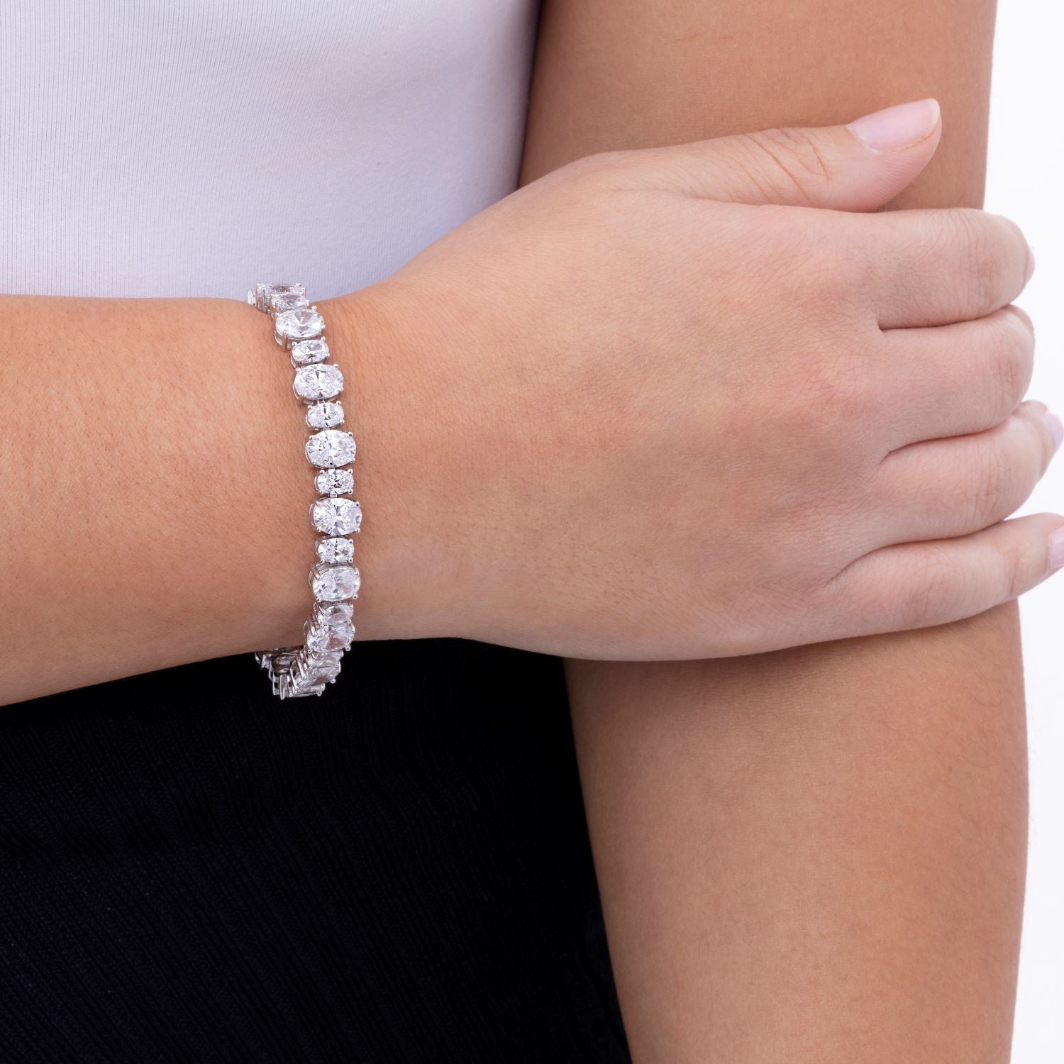 Diamond Crystalline Tennis Bracelets – Anna Zuckerman