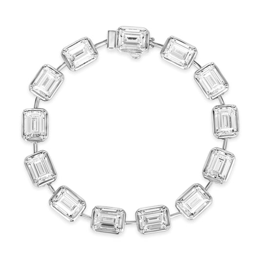 Brickell Link Bracelet in Platinum Anna Zuckerman
