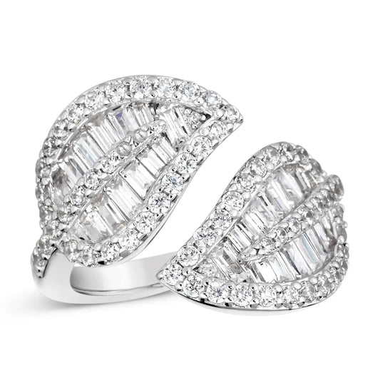 Bypass Leaf Ring - Anna Zuckerman Rings