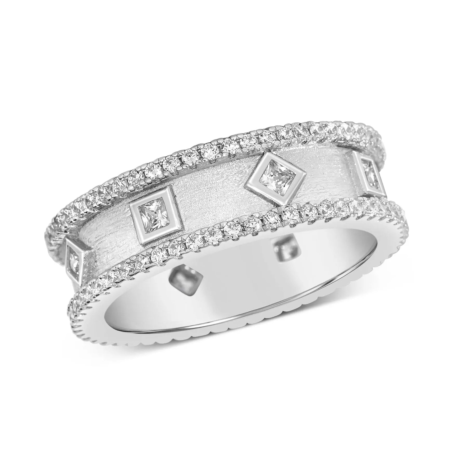 Byzantine Diamond Crystalline Band Anna Zuckerman
