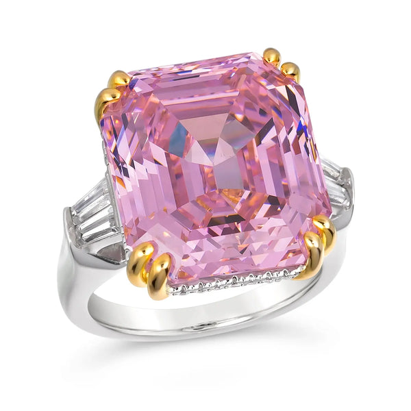 Cali 10 Carat Argyle Pink Crystalline Ring | Anna Zuckerman