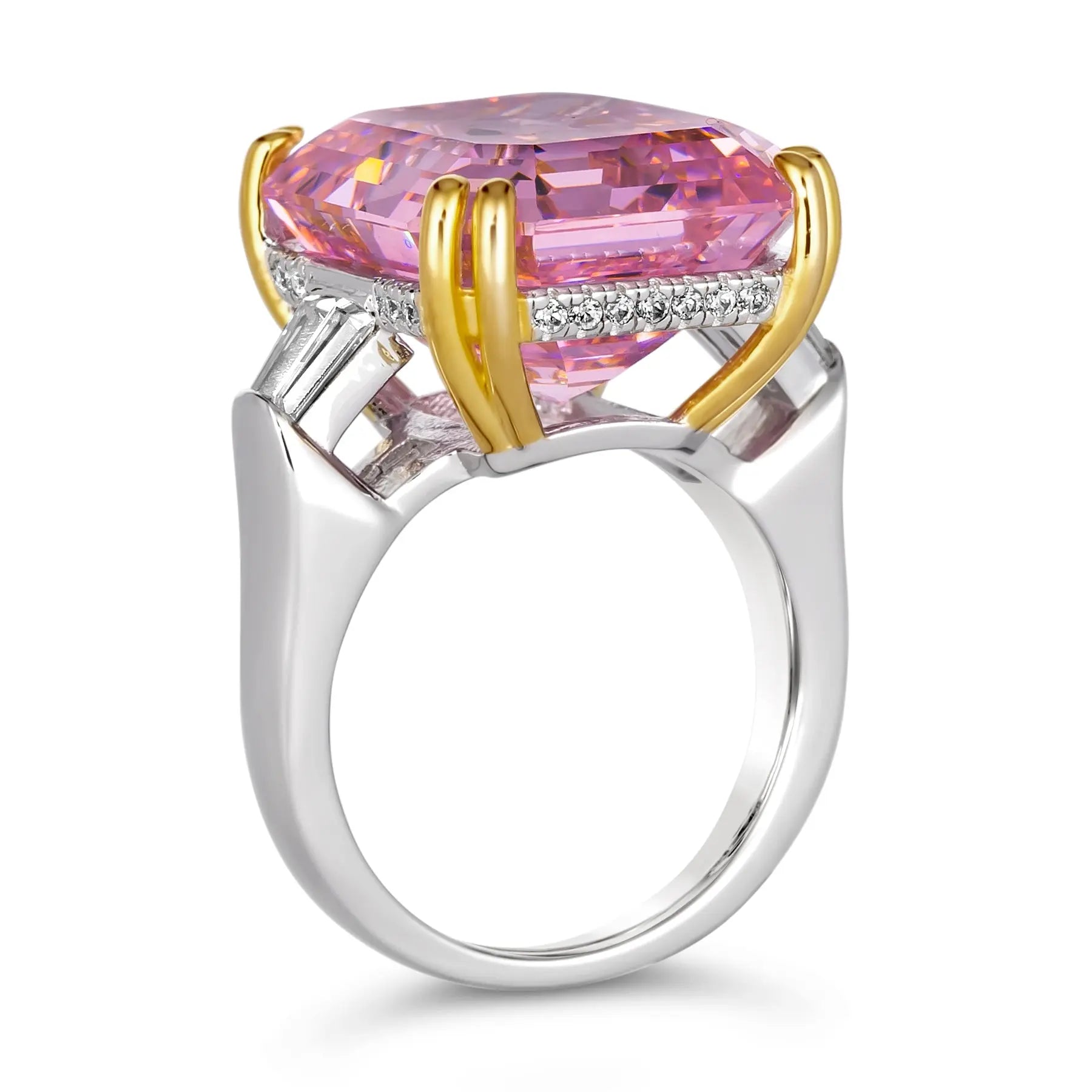 Cali 10 Carat Argyle Pink Crystalline Ring | Anna Zuckerman