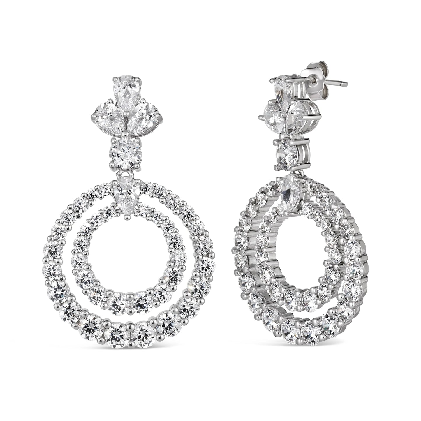 Caliente Double Halo Earrings - Anna Zuckerman