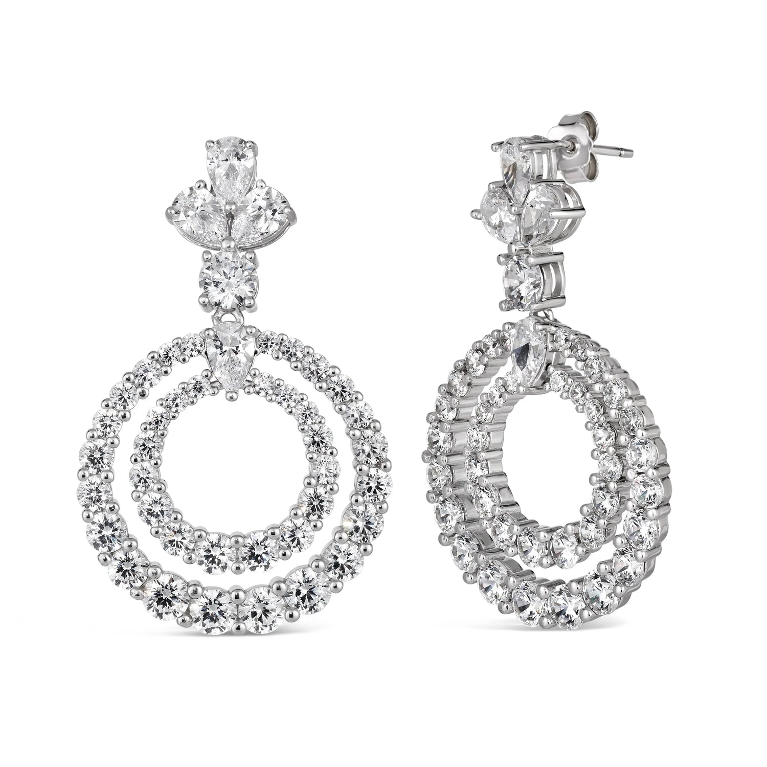 Caliente Double Halo Earrings - Anna Zuckerman