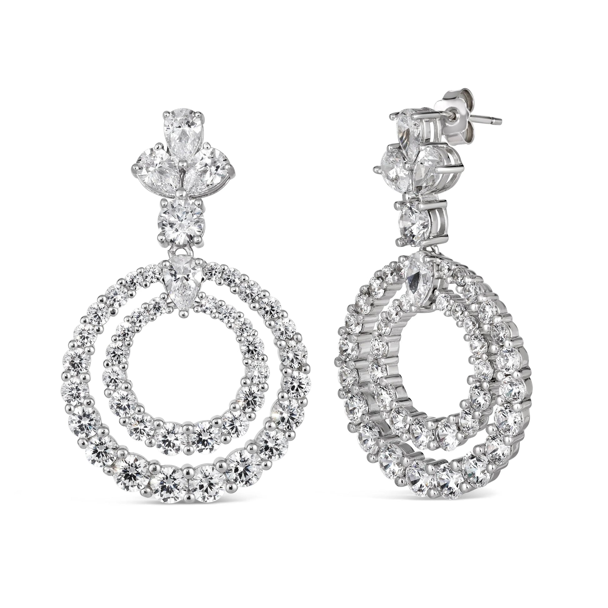 Caliente Double Halo Earrings - Anna Zuckerman