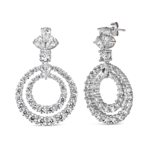 Caliente Double Halo Earrings - Anna Zuckerman