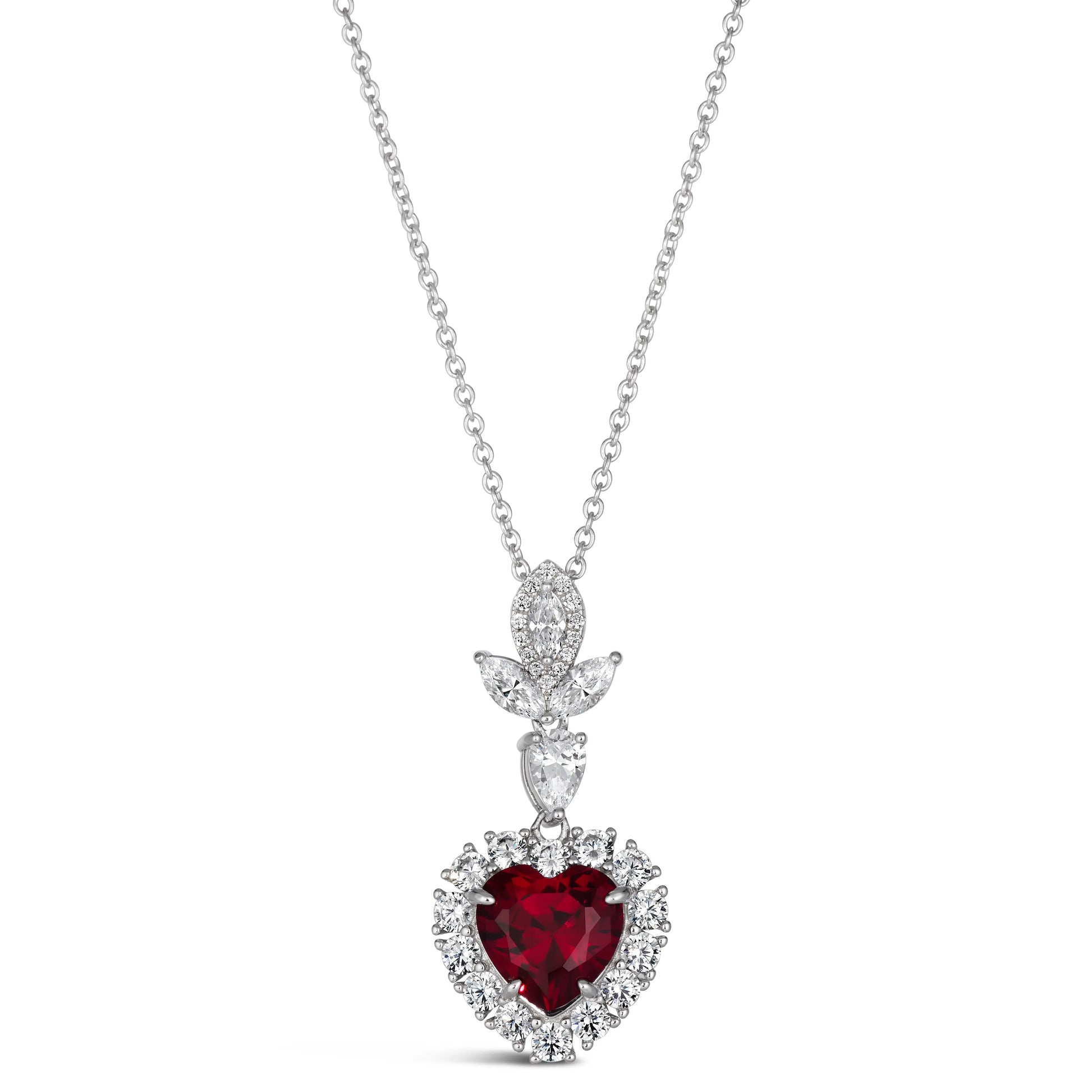 Calista Heart Necklace Ruby Anna Zuckerman