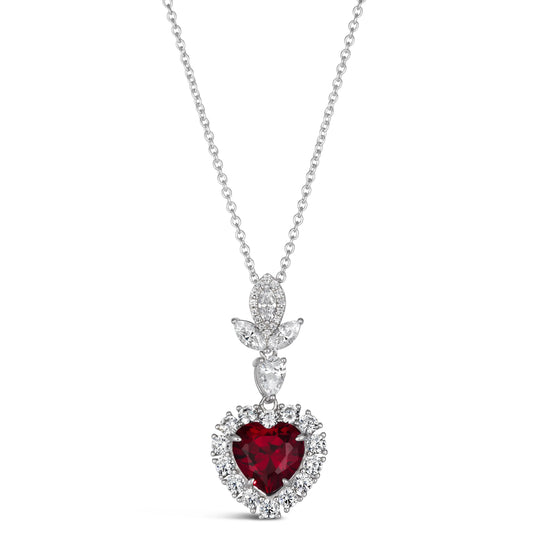 Calista Heart Necklace Ruby Anna Zuckerman