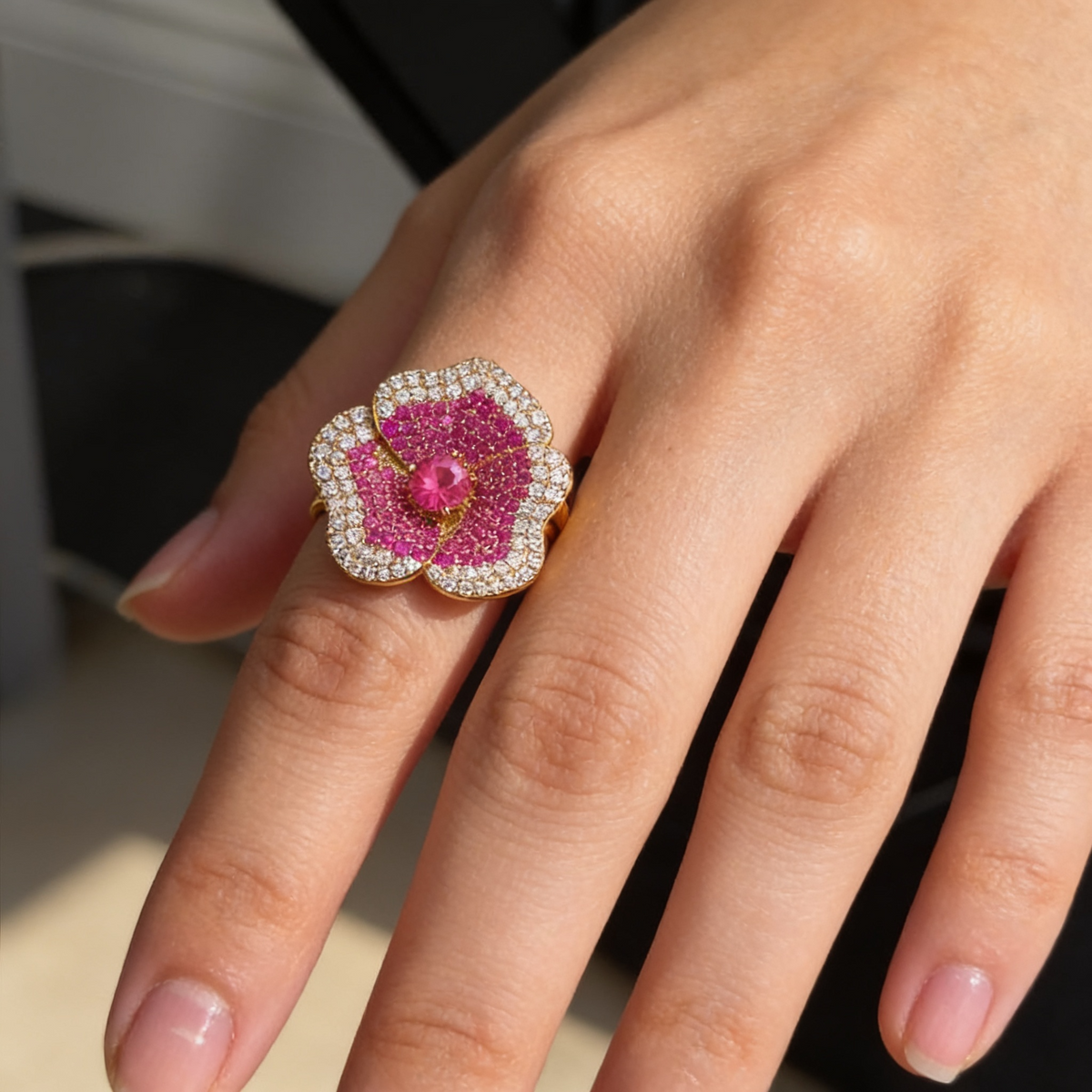 Camellia Flower Ring