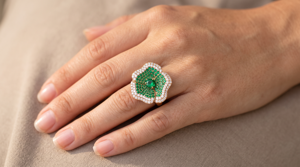 Camellia Flower Ring