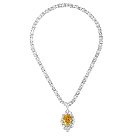 Canary Serpent Necklace Anna Zuckerman