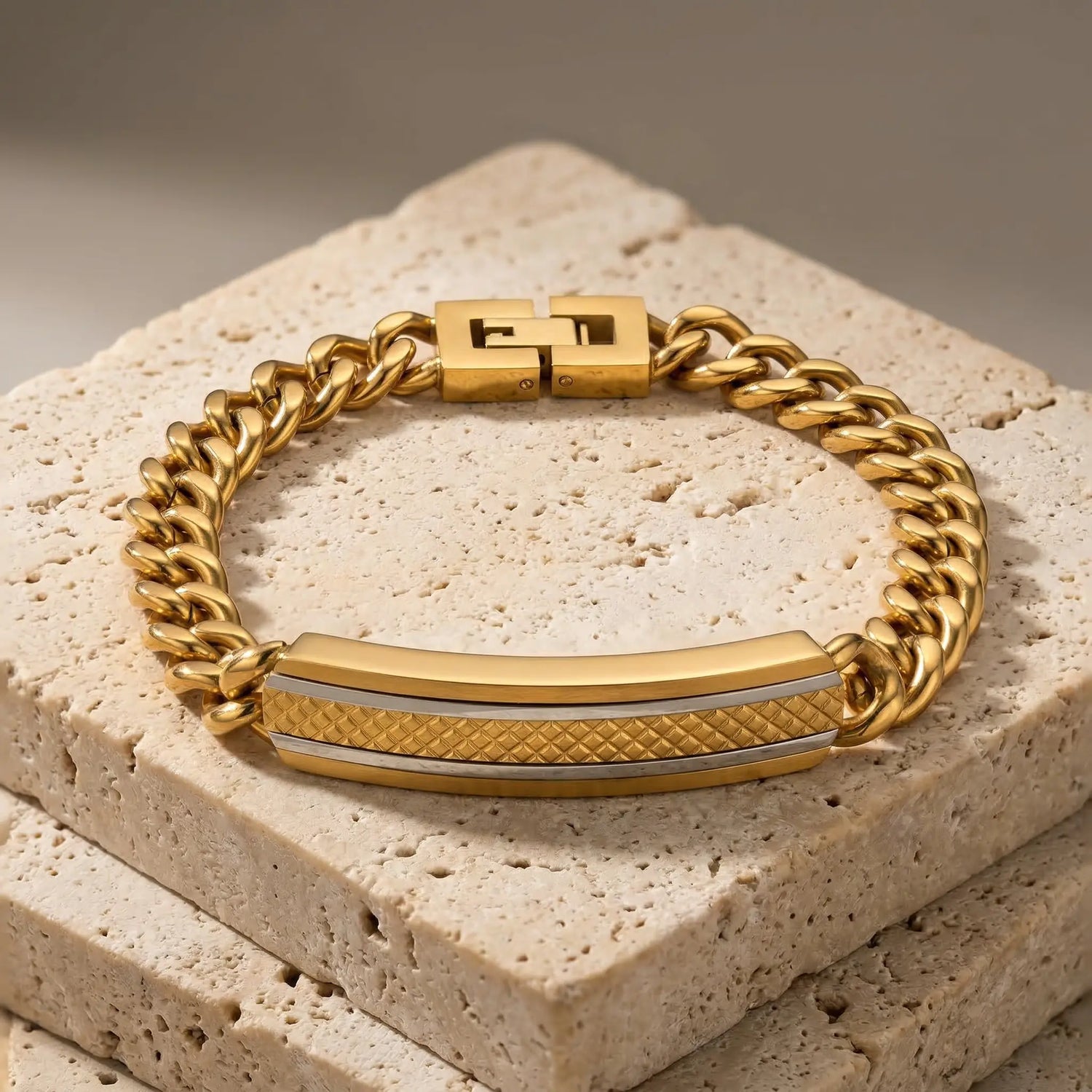 Carbon Edge Steel Bracelet Anna Zuckerman