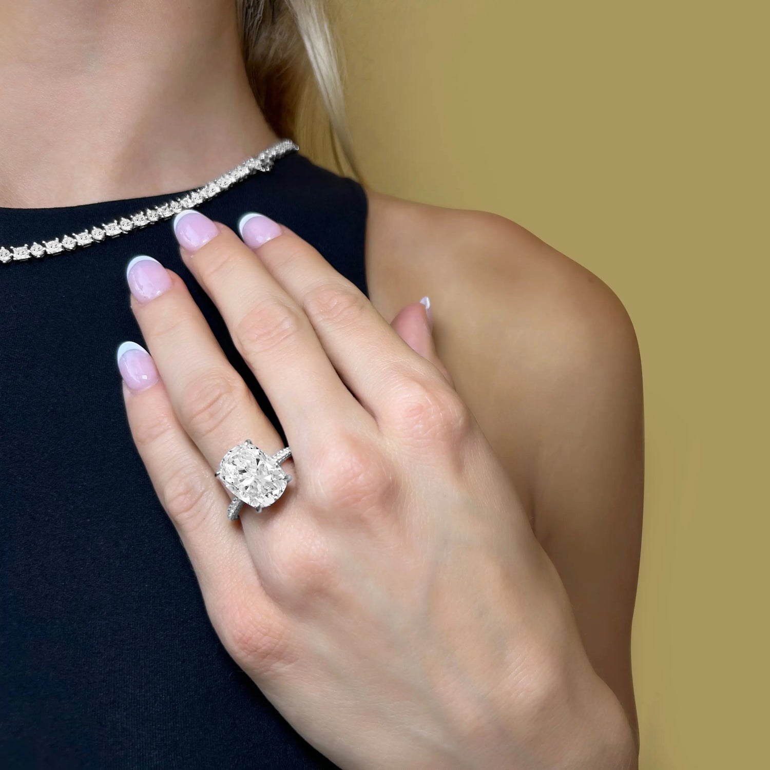 Carolina 8 Carat Cushion Ring Anna Zuckerman