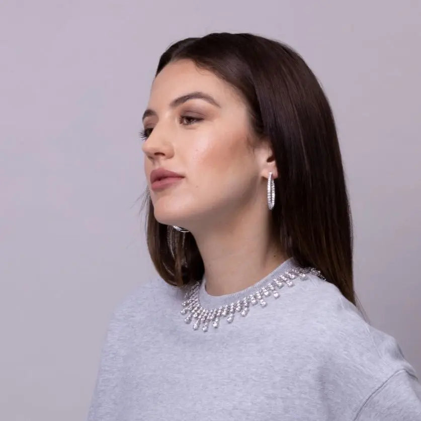 Caroline 52 Carat Diamond Crystalline Choker - Anna Zuckerman