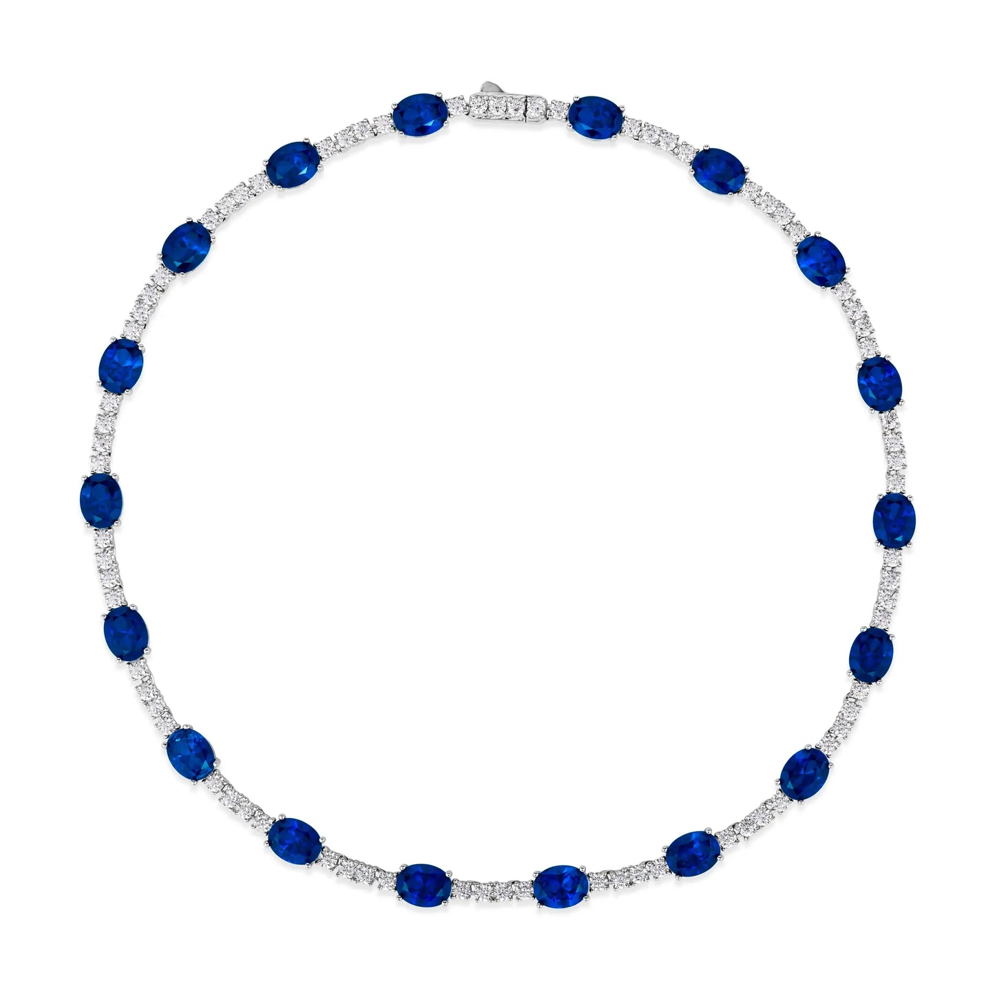Casablanca Blue Sapphire Necklace Anna Zuckerman